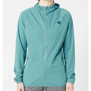 Women's Rabbit Teal Hooded Running Jacket Swish 2.0